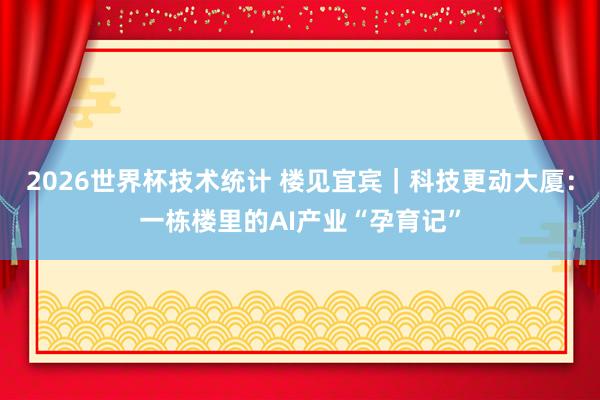2026世界杯技术统计 楼见宜宾|科技更动大厦:一栋楼里的AI产业“孕育记”