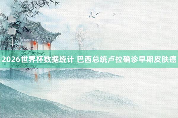 2026世界杯数据统计 巴西总统卢拉确诊早期皮肤癌